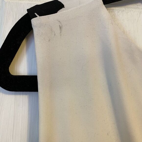 CB Established 1962 Dress Plus Sz 24 White Black Floral High Waist Midi Matured - Picture 10 of 10